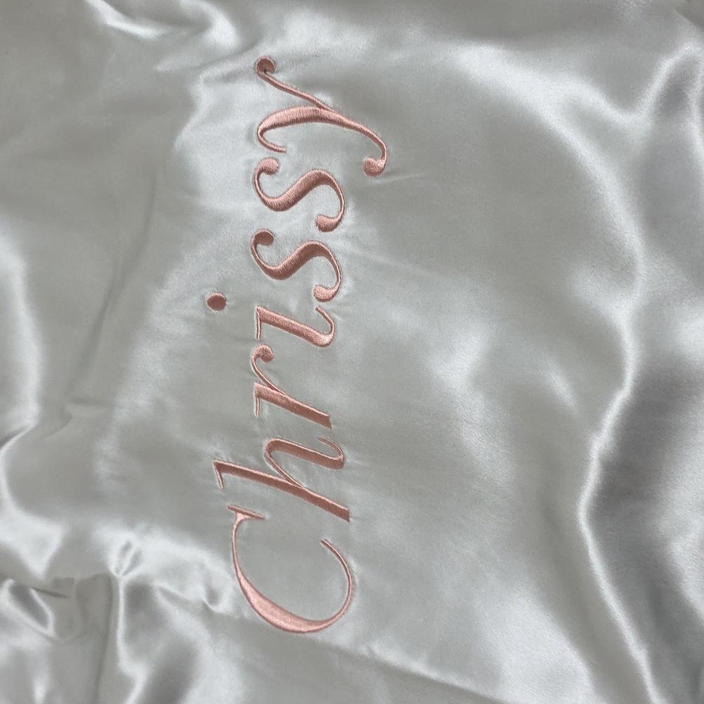 SLIP SILK Silver Long Robe – Slip - Picture 7 of 9